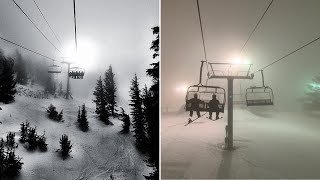 The Biggest Blizzards in Ski Resorts Ever! Incredible Fog! (HD)