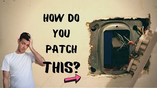 How to Patch a MUDBOX!!! (drywall repair)