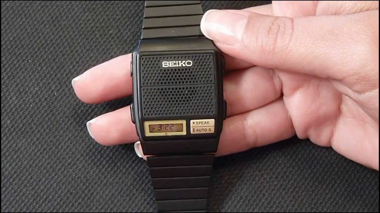 Vintage Seiko A966 series Talking watch review, manual - YouTube