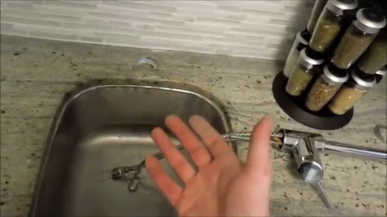 changing single faucet kitchen sink mowen