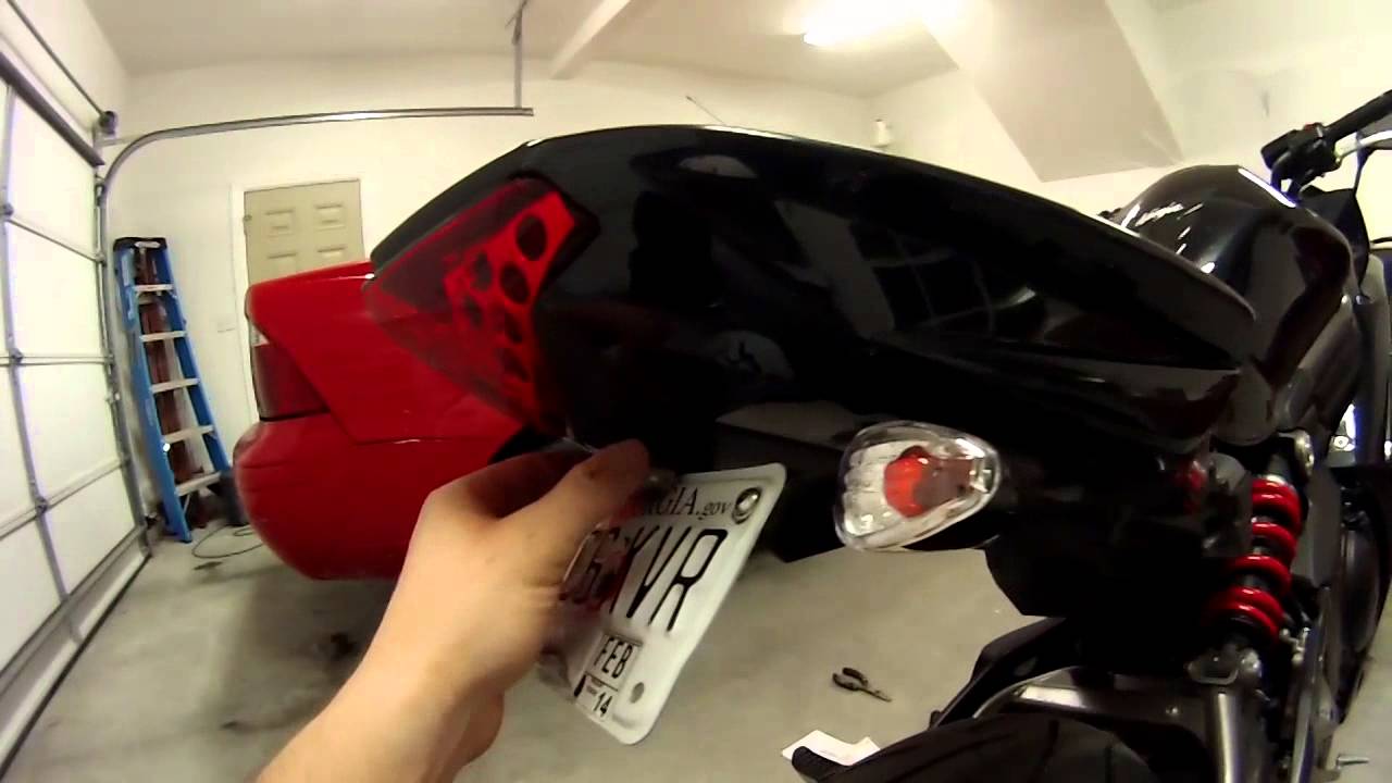 2012 Kawasaki Ninja 650 Targa fender eliminator YouTube