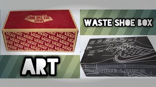 DIY/How To Make Art With Empty Shoe Boxes/Home Decorating Ideas/DIY Hacks