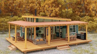 2 20ft Shipping Container House - Awesome and Peaceful Cabin.