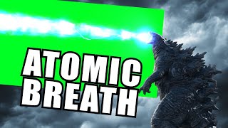 Godzilla atomic breath - Green screen effect (black, blue and red)