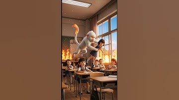 Monkey saves school children from fire #ai #shorts #monkey
