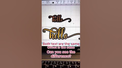 Offset Trick On Cricut Design Space #shorts #cricutdesignspace