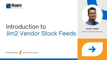 [Webinar] Introduction to Jim2 Vendor Stock Feeds