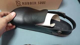 Unboxing sandal / RUBBER SOUL BRAND