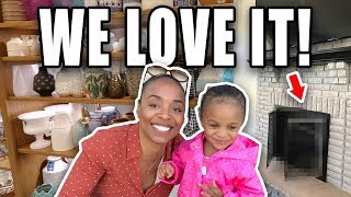 My Real Life | VLOG #75  Our Fireplace is COMPLETE + Shopping for Home Decor!