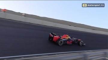 Actiebeelden: Verstappen met RB8 op Circuit Zandvoort