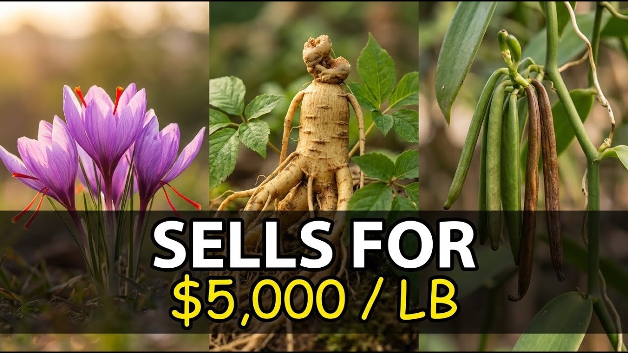 17 Plants That Can Make You A Ton Of Money. Number 3 Sells For $5,000 Per Pound.
