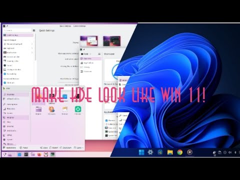 Make Kde plasma look like windows 11 #kdeplasma #linux #archlinux