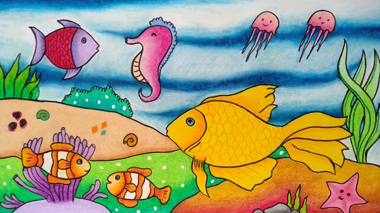 Gambar Ikan Dalam Laut Kartun