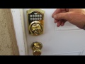 Opening a schlage keypad lock