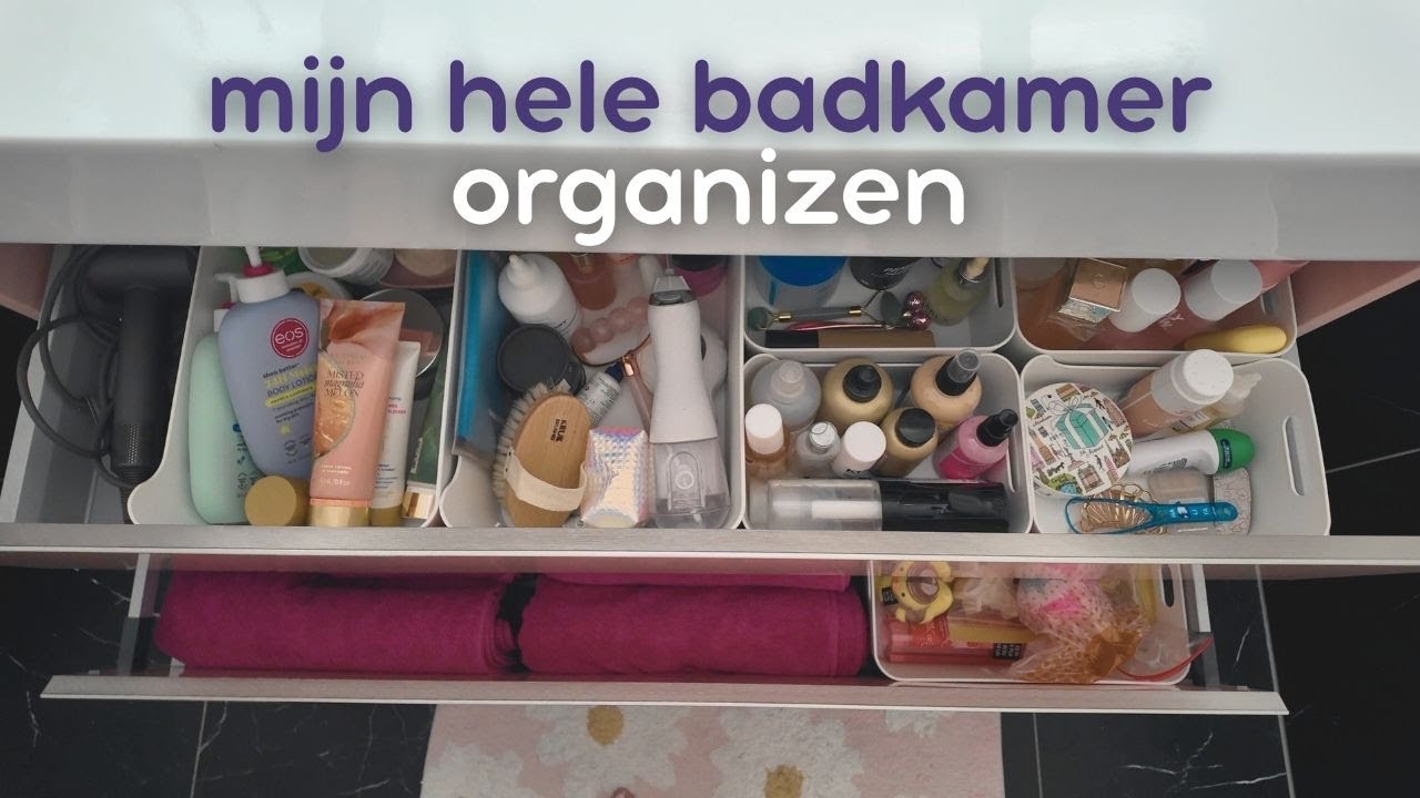 EINDELIJK mijn badkamer organiseren, opruimen en indelen | Beautygloss