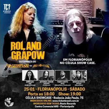 Roland Grapow em Florianópolis - 25.01.20