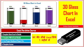 41 Info graphics 3D Glass Chart in Excel