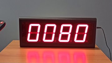 People counter LED display