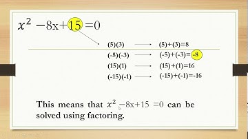 SOLVING QUADRATIC EQUATIONS NOT WRITTEN IN STANDARD FORM