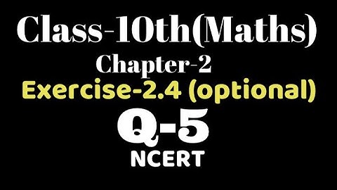 Class 10  ex2.4 optional Q5 Maths polynomials NCERT, VKS Maths X, Chapter 2, CBSE,