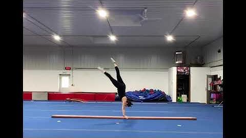 TNT - Xcel Silver Beam Routine (w/ Handstand)