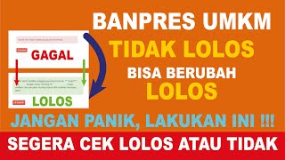 Cara Cek Penerima Bantuan UMKM BPUM - Tidak Lolos Berubah Jadi LOLOS Cara Cek Penerima Bantuan UMKM BPUM - Tidak Lolos Berubah Jadi LOLOS