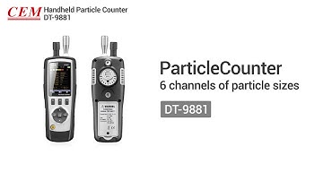 CEM DT-9881 Air particle HCHO CO temp and humidity Built-in Camera,Dust-Free Workshop and Hospital