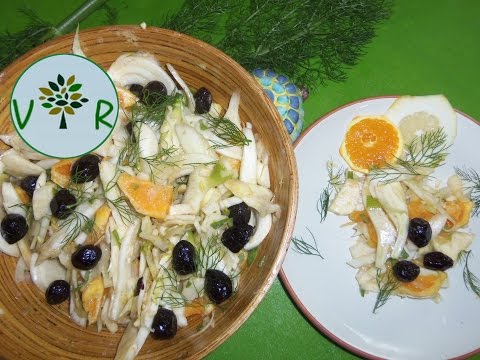 Fennel and citrus fruits salad