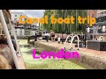 Camden to Little Venice Canal boat trip, London, Regent’s Canal, ASMR