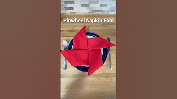 🎆 Pinwheel Napkin Fold for 4th of July 🎆 #independenceday #4thofjuly