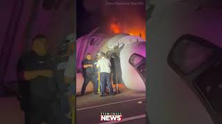 Investigators seek clues in small jet crash that killed 1 in Texas, where bystanders rushed to help