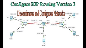 How to Configure RIP Routing V2 in Cisco Packet Tracer| Discontinuous and Contiguous Networks|