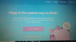 Piggy app Review get cash back on over 3,000 stores on every checkout No need to look for deals screenshot 1