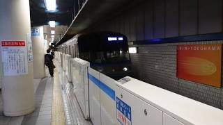 横浜市営地下鉄3000R形3491F 普通あざみ野行き 新横浜駅到着
