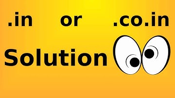 .in or  .co.in