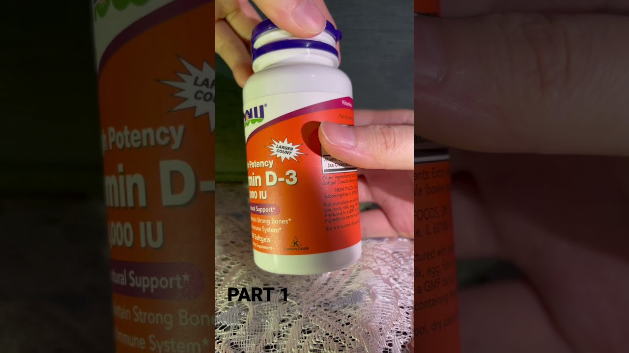 PART 1 - CIRI NOW FOODS VITAMIN D3 ASLI ORIGINAL 1000 IU #Shorts