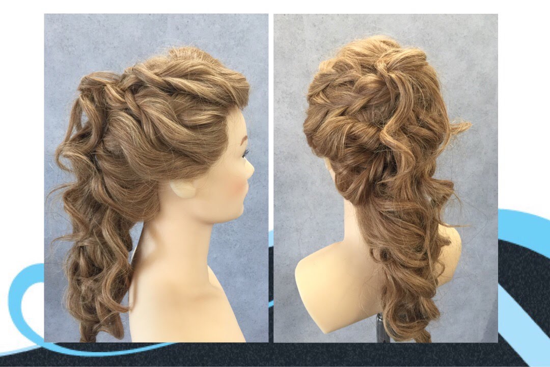 Bruid, Feest, Gala Kapsel Met 3 Strengen Vlechten, Wedding, Party, Prom Hair  With 3 Strand Braid - Youtube