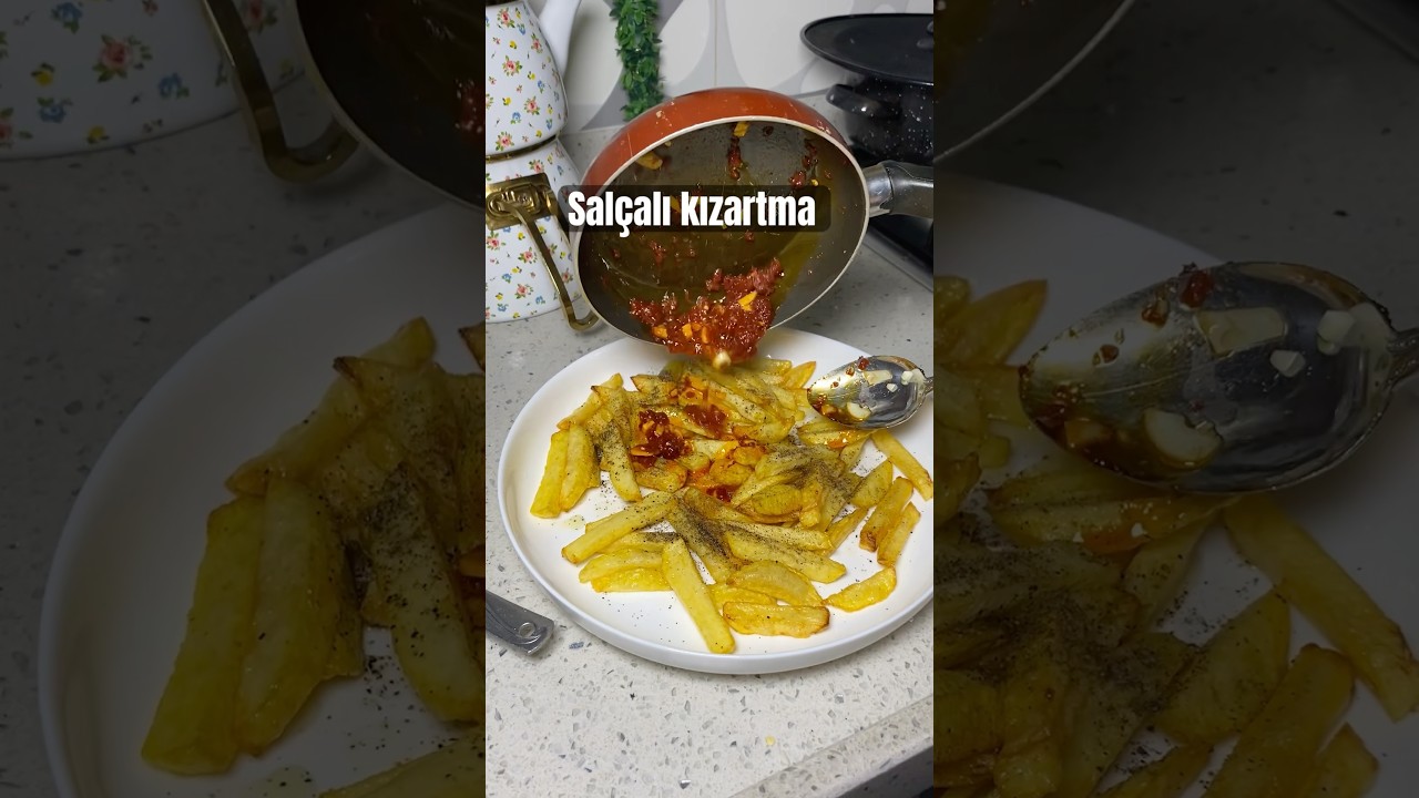 Salçalı patates kızartma #yemektarifleri #food #cooking #yemek #recipe #tavuk #tarif #salça #foodie