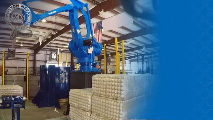 Robotic Palletizer from Yaskawa Motoman and Custom Metal Designs