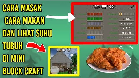 CARA MASAK DAN MAKAN DI MINI BLOCK CRAFT