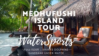Medhufushi island | beach villa + water villa bungalow | water sports