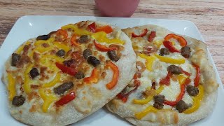 فطير شرقي بوش بيتزا oriental pie ,pizza topping مطبخ_سلمى_how_sweet