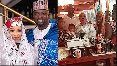 Caring Wife! Lizzy Anjorin Throw A Surprise Birthday Party For Her Handsome Husband On His Birthday