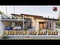 House design 3 bedroom bungalow with roof deck  185sqm  exterior  interior animation