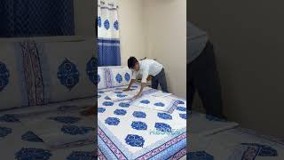 A Premium Hand Block Bedsheet That Instantly Elevates Your Bedroom | Daybreak BD | Customizable