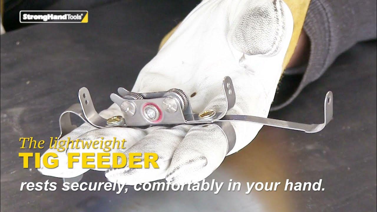 Observe how the lightweight TIG Feeder combats hand fatigue during