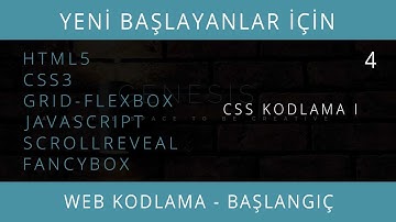Web Kodlama - Başlangıç: Html5, Css3, JS, Grid, Flexbox, Scroll Reveal, FancyBox - Ders 4