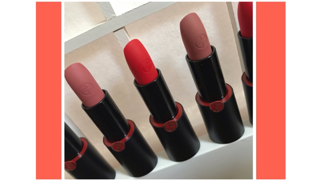 armani matte lipstick swatches