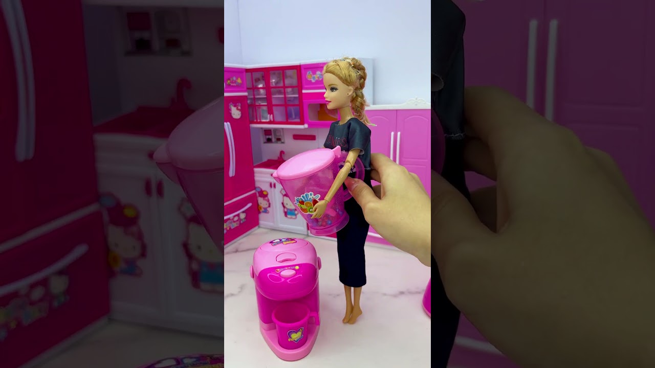 Satisfying With Unboxing Barbie Princess Kitchen Toys, ASMR Video 