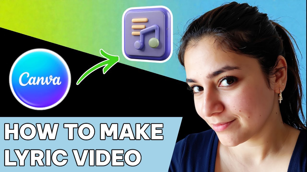 How to make a lyric video in Canva - YouTube
